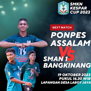 Ponpes Assalam akan menghadapi SMANSA Bangkinang Kota pada babak 8 Besar, Irfan (Head Coach) atur strategi.